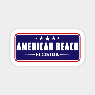 American Beach Florida Tropical Beach Surfing Surf  Vacation FL Sticker